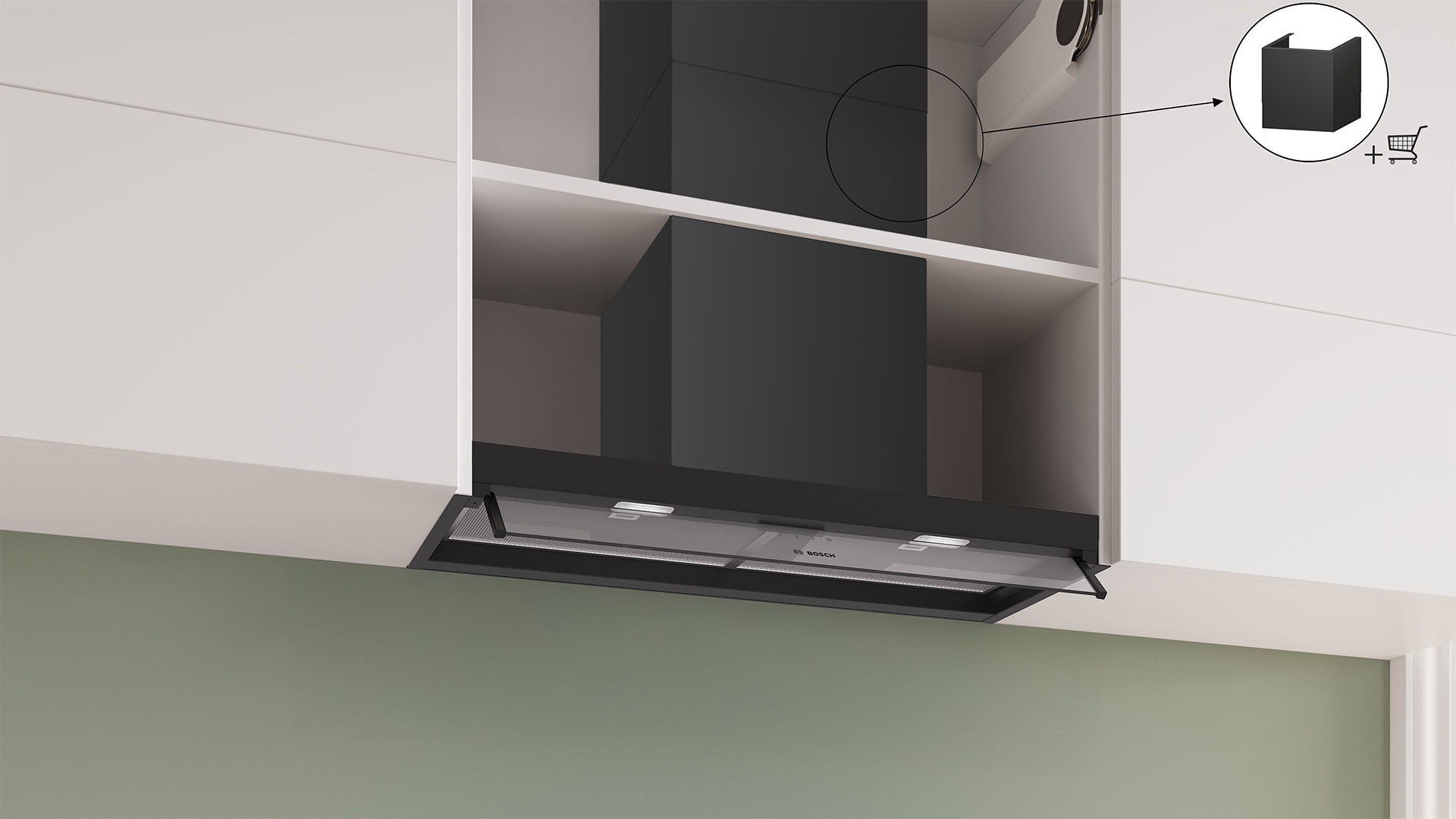 Витяжка вбудовувана BOSCH DBB85CC60
