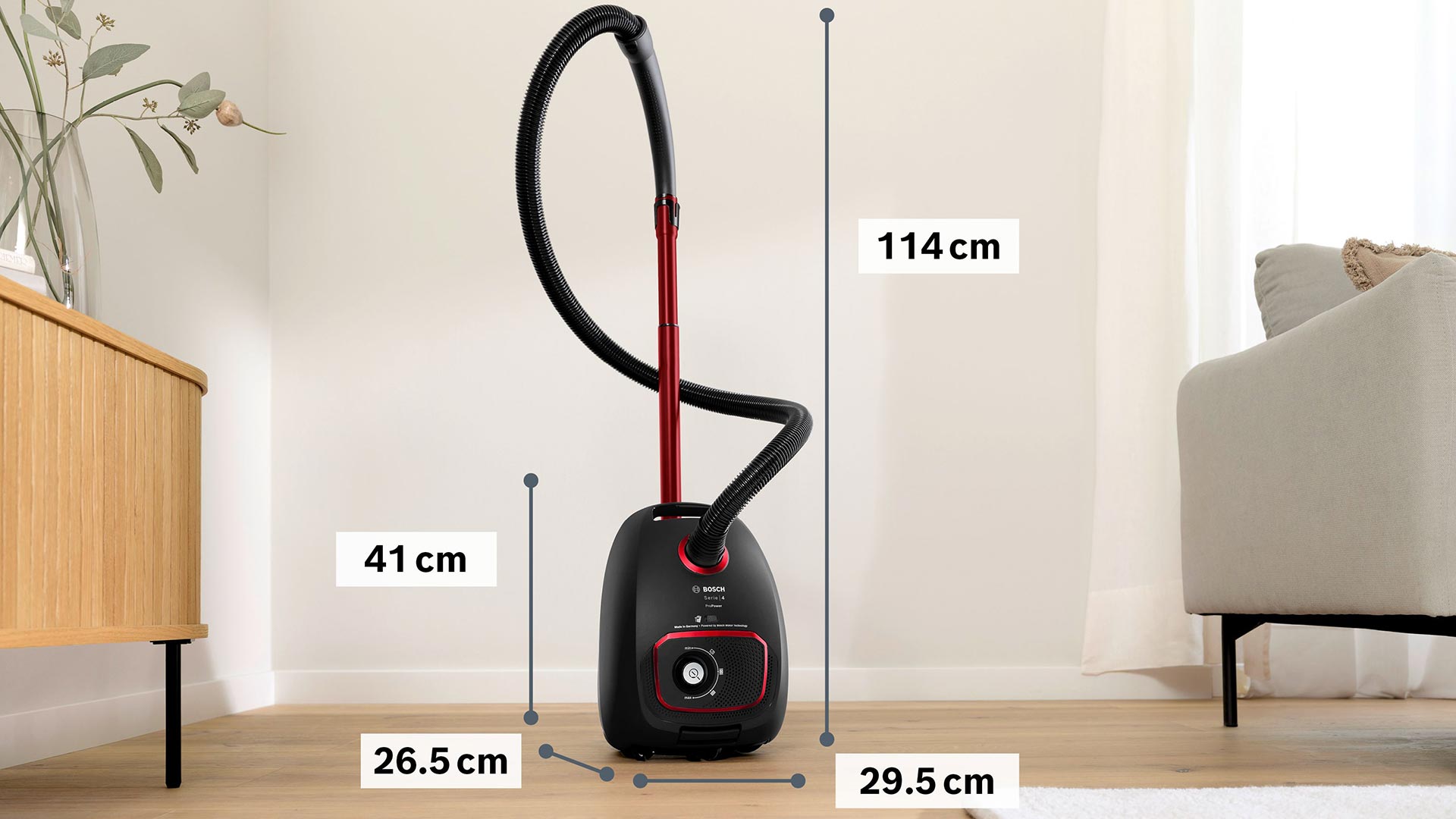 Пилосос з мішком BOSCH BGL41POW2H