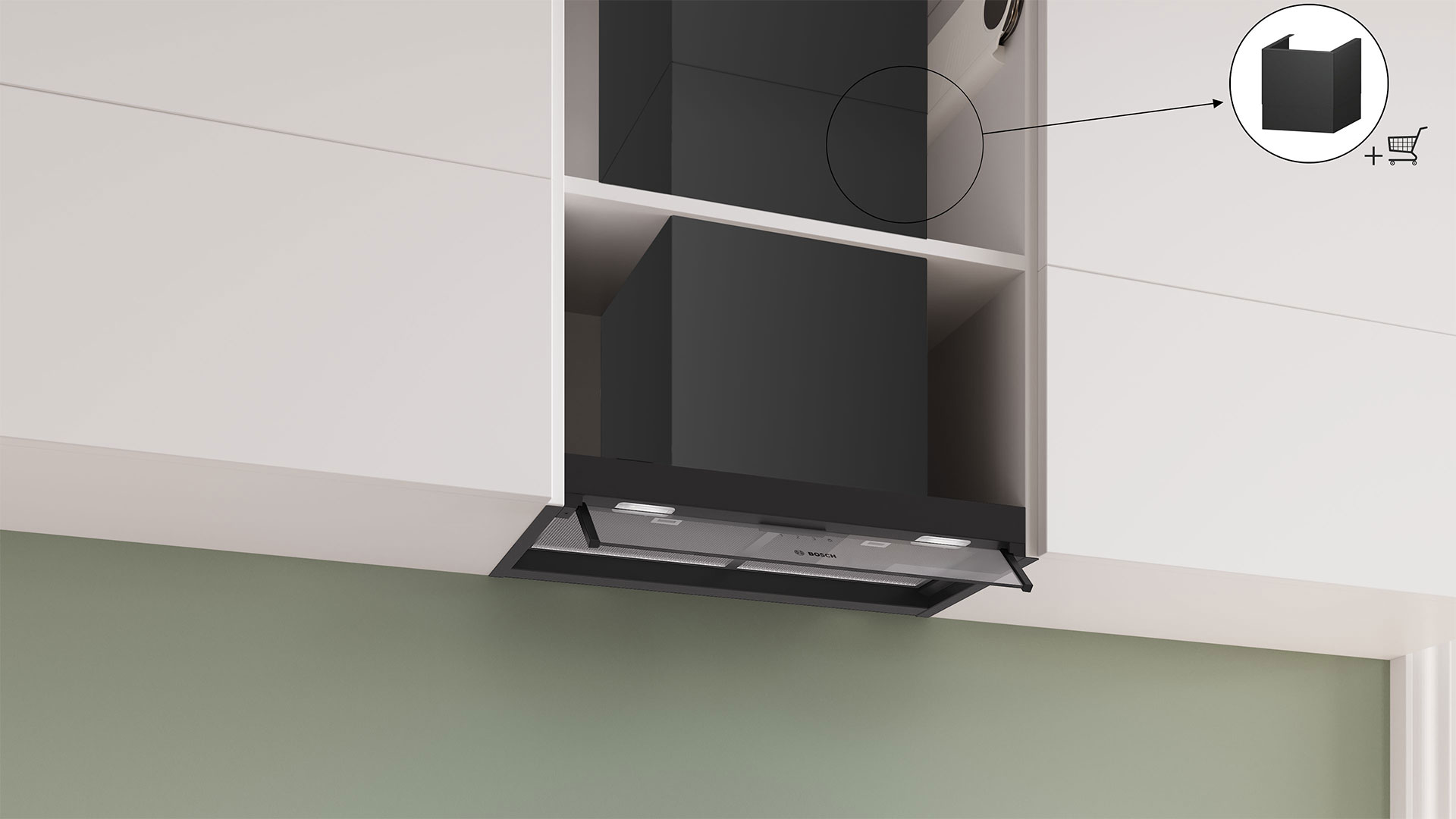 Витяжка вбудовувана BOSCH DBB65CC60